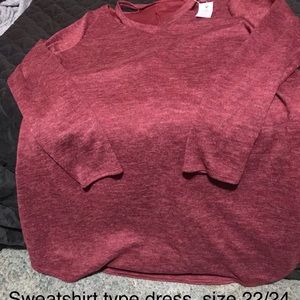 Sweatshirt type dress